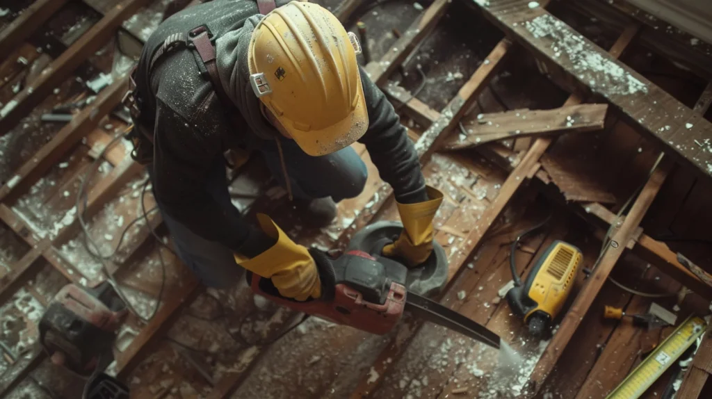 repair damaged floor joists